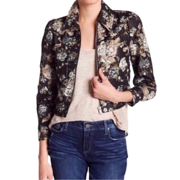 PAIGE - Cropped Floral Jacket - Picture 1 of 5
